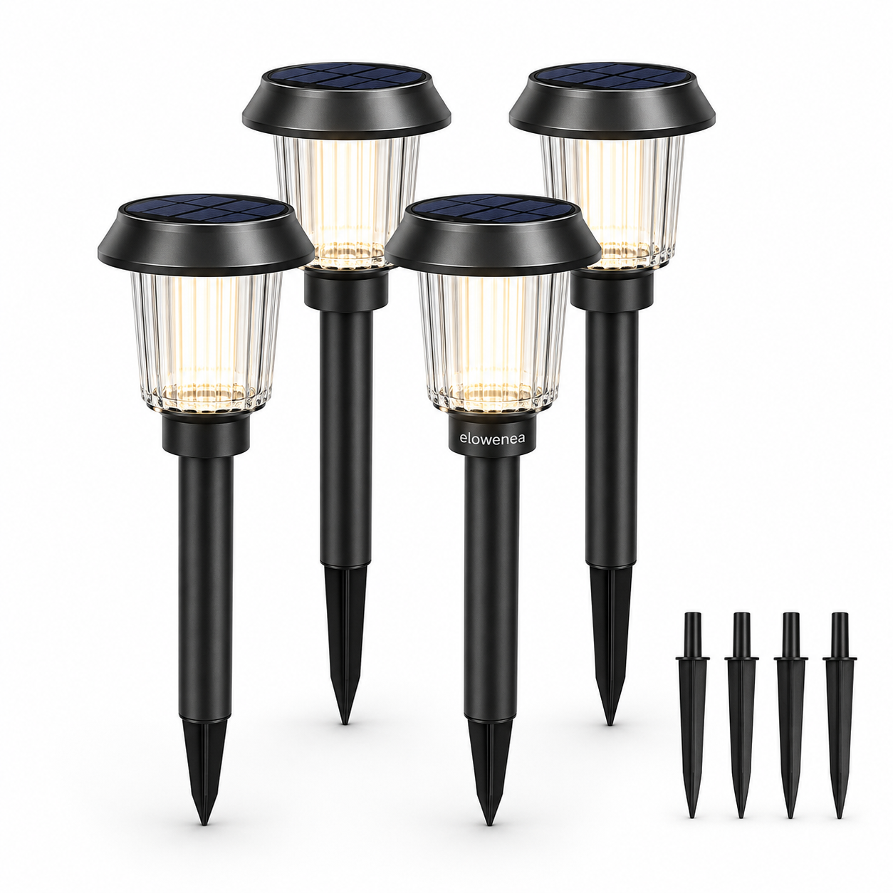 Elowenea™ EverTrail Solar Pathway Light Set