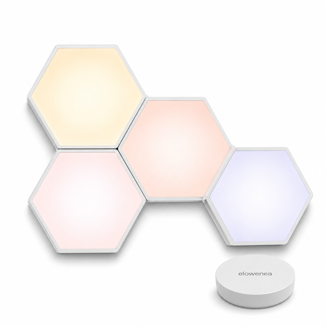 Elowenea™ PrismNest Modular Hexagon Wall Lights