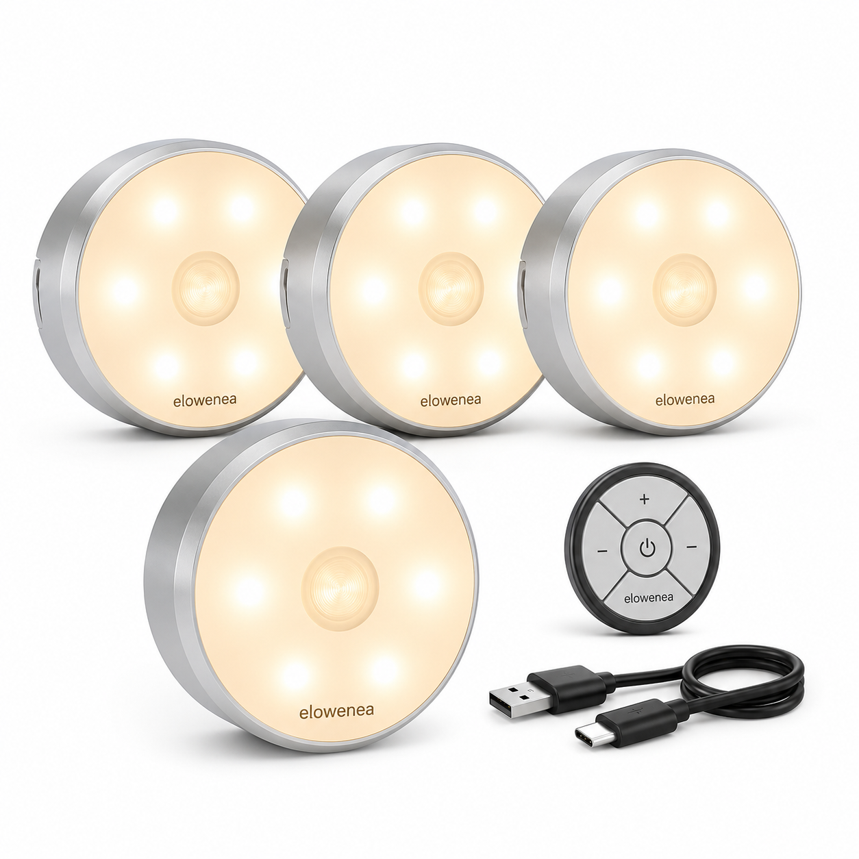 Elowenea™ HaloDot Wireless Accent Light Set